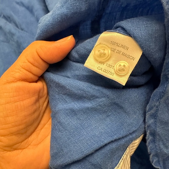 Hickey Freeman Lived In Linen Button Down Shirt - Picture 5 of 5